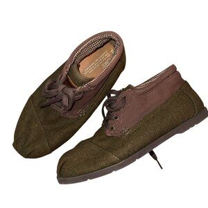 Toms Mens Brown Olive Green Botas Chukka Boot Size M9